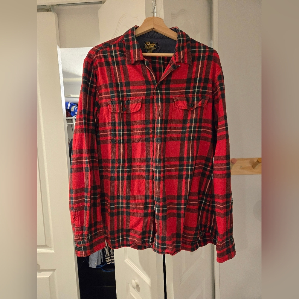Rugby Ralph Lauren flannel light cotton red large